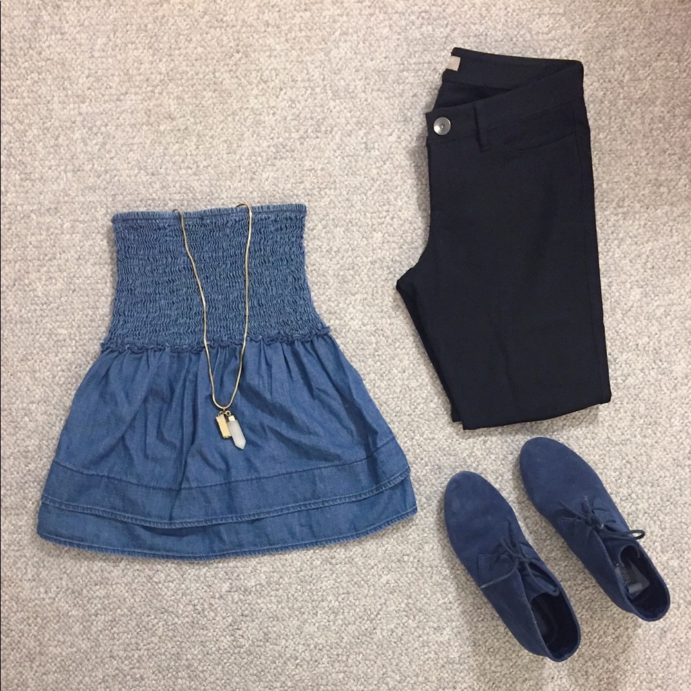 Medium Mossimo Denim Tube Top